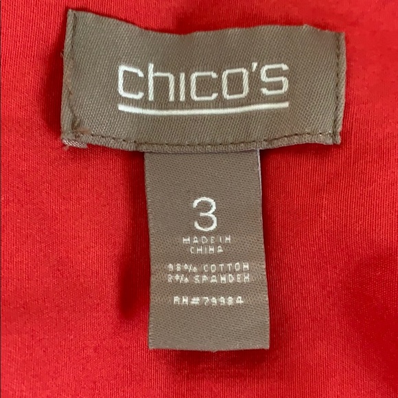 Chico’s Red Jacket - Picture 7 of 8